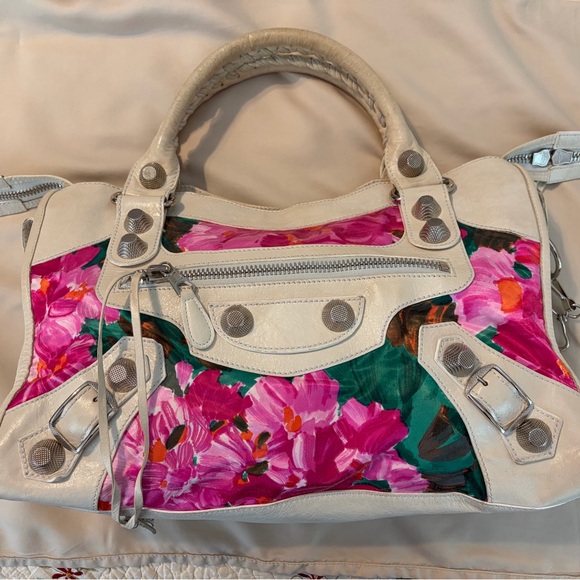 BALENCIAGA Motocross Floral Giant 21 City Bag - Picture 11 of 12